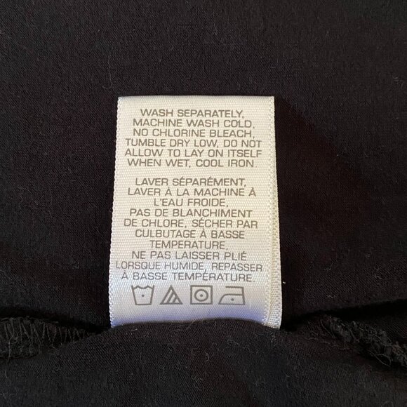 Black Crossover V-Neck Tank Top Cotton Y2K Sporty Athletic - Picture 10 of 10